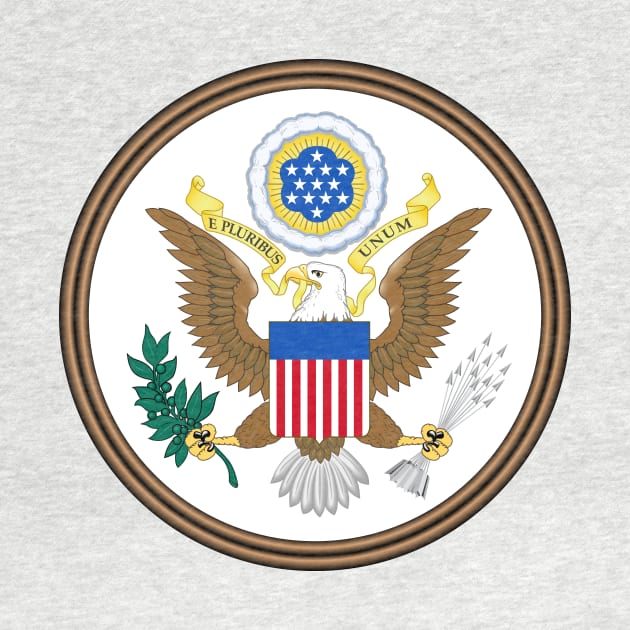 Great Seal of the United States (obverse) by Flags of the World